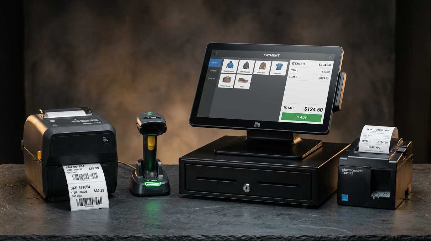 Thermal barcode label printer printing 2-up stickers